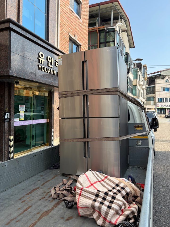 대전 서구 만년동 냉장고 배송, 3층 현장 4도어 냉장고 설치 후기 사진 2